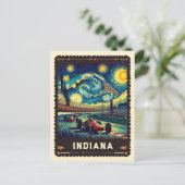 Indiana | Vincent Van Gogh Inspiriert Postkarte (Stehend Vorderseite)