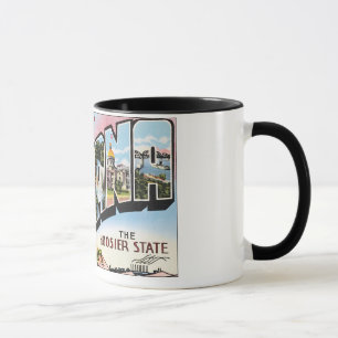 Indiana - Vintage Postkarten-Design Tasse