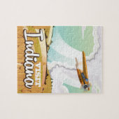 Indiana Vintage Reiseplakat Puzzle (Horizontal)