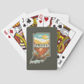 Indiana Wander Playing Cards - grün Spielkarten (Rückseite)