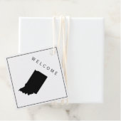 Indiana Welcome Bag Geschenk Tag für Hochzeitswoch Geschenkanhänger (Beispiel)