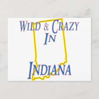 Indiana - Wild & Crazy Postkarte