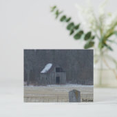 Indiana Winter Postkarte (Stehend Vorderseite)