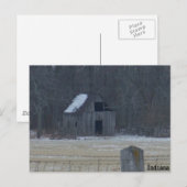 Indiana Winter Postkarte (Vorne/Hinten)