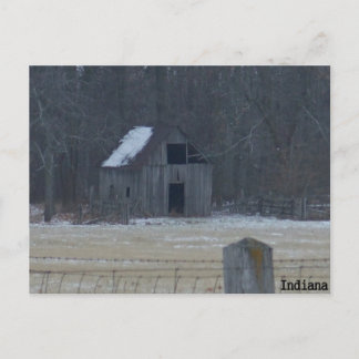 Indiana Winter Postkarte