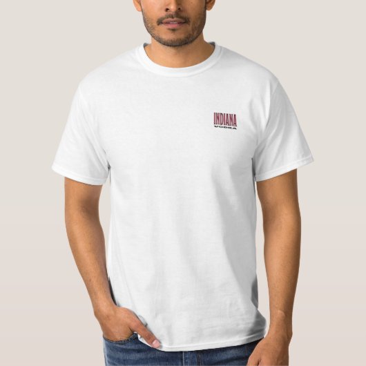 Indiana-Wodka-T - Shirt mit Logo (Vorderseite)