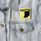 Indiana Zuhause aus Staat Button Abzeichen Button (Beispiel)