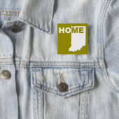 Indiana Zuhause aus Staat Button Abzeichen Button (Beispiel)