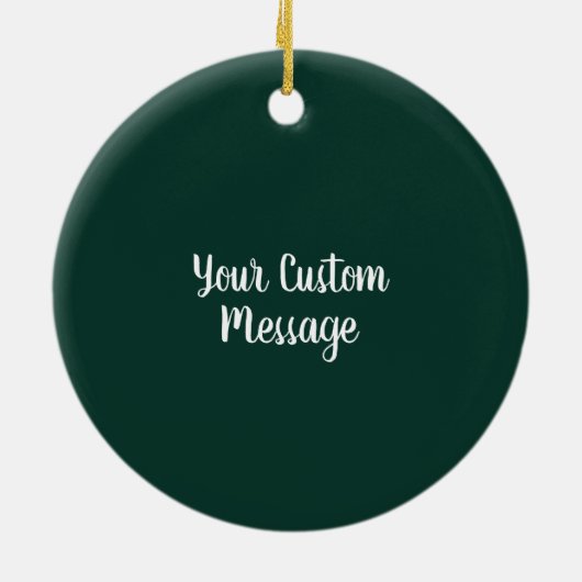 Indiana Zuhause ist das Herz Keramik Ornament (Hinten)