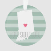 Indiana Zuhause Staat Liebe mit benutzerdefinierte Ornament (Vorderseite)