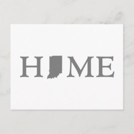 Indiana Zuhause Staat Shaped Letter Hoosier Word A Postkarte