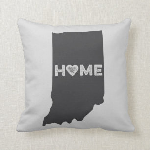 Indiana-Zuhause-Staats-Liebe-Herz-Kissen Kissen