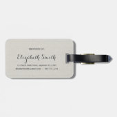 Indiana - Zuhause Sweet Zuhause burlap look Gepäckanhänger (Rückseite horizontal)