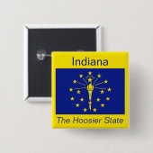 Indianan Flaggen-Knopf Button (Vorne & Hinten)