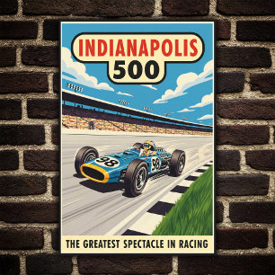 Indianapolis 500 Vintages Wall-Poster der 1960er J Poster