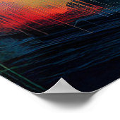 Indianapolis Abstrakte Mauer Kunstdruckerei Poster (Ecke)