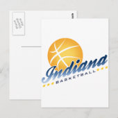 Indianapolis Basketball Postkarte (Vorne/Hinten)