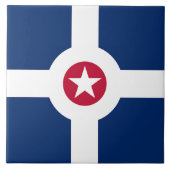 Indianapolis City Flag Tile Fliese (Vorderseite)