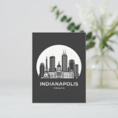 Indianapolis City Indiana Postkarte (Stehend Vorderseite)