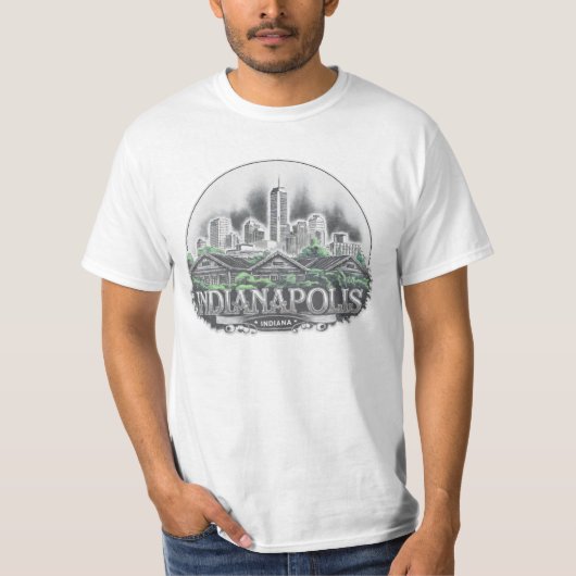 Indianapolis City Indiana USA T-Shirt (Vorderseite)