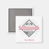 Indianapolis City Indiana Vereinigte Staaten USA Magnet (Vorderseite/Rückseite)