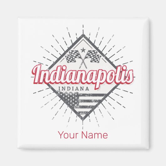 Indianapolis City Indiana Vereinigte Staaten USA Magnet (Vorne)