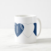 Indianapolis Colts Football Heart Design Kaffeetasse (VorderseiteRechts)