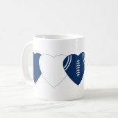 Indianapolis Colts Football Heart Design Kaffeetasse (Vorderseite Links)