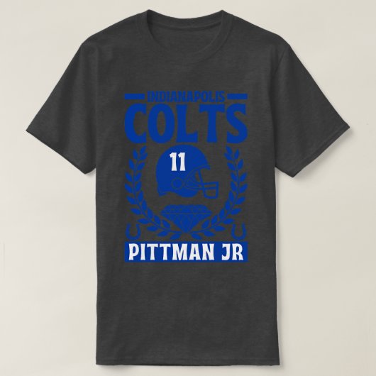 Indianapolis Colts Pittman Jr 11 Amerikaner T-Shirt (Design vorne)