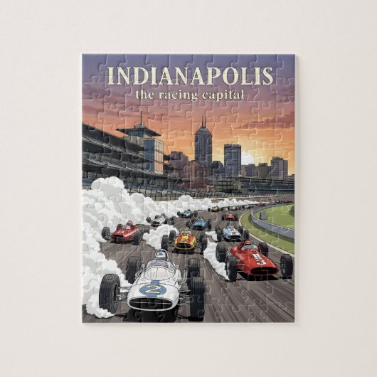 Indianapolis - die Hauptstadt der Weltmeisterschaf Puzzle (Vertikal)