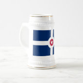 Indianapolis-Flagge Bierglas (Vorderseite Links)