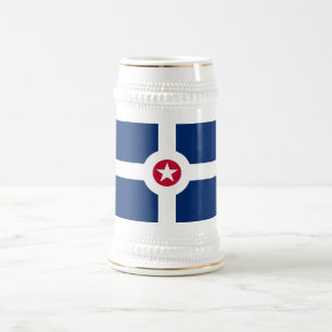 Indianapolis-Flagge Bierglas