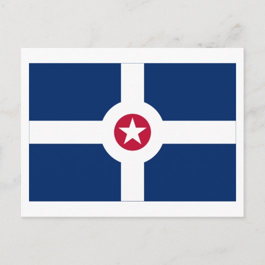 Indianapolis-Flagge Postkarte (Vorderseite)