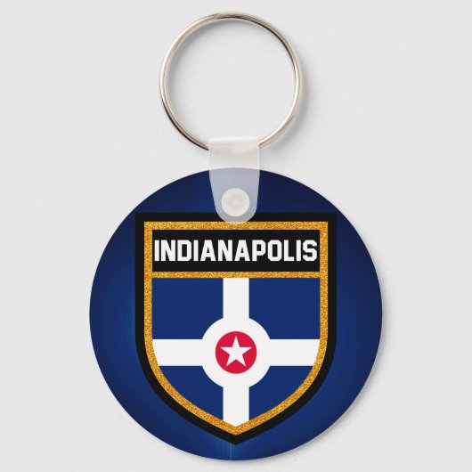 Indianapolis-Flagge Schlüsselanhänger (Vorderseite)