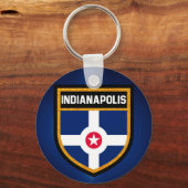 Indianapolis-Flagge Schlüsselanhänger (Vorderseite)