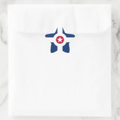 Indianapolis-Flagge Stern-Aufkleber (Tasche)