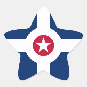 Indianapolis-Flagge Stern-Aufkleber