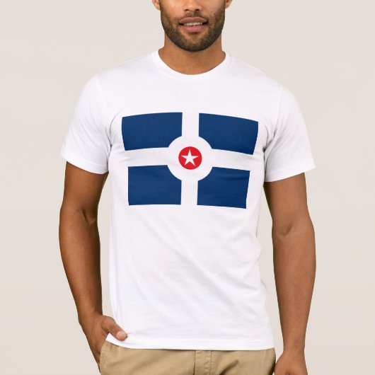 Indianapolis-Flaggen-T - Shirt (Vorderseite)