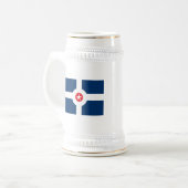 Indianapolis-Flaggen-Tasse Bierglas (Vorderseite Links)