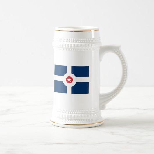Indianapolis-Flaggen-Tasse Bierglas (Rechts)