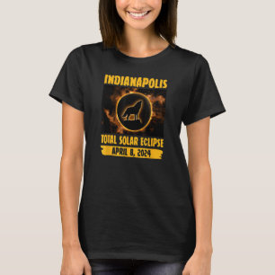 Indianapolis Gesamtsolariskeime Wolf Howling bei F T-Shirt