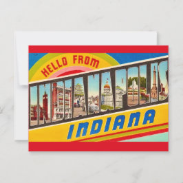 Indianapolis Gruß Postkarte