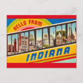 Indianapolis Gruß Postkarte (Vorderseite)