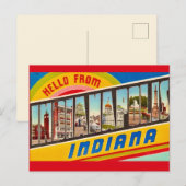 Indianapolis-Grußpostkarte Postkarte (Vorne/Hinten)