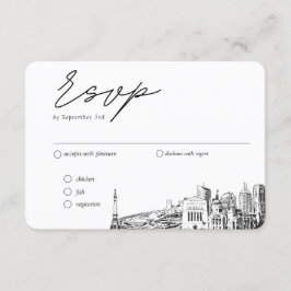 Indianapolis Hochzeit traditionelle UAWG Option Begleitkarte