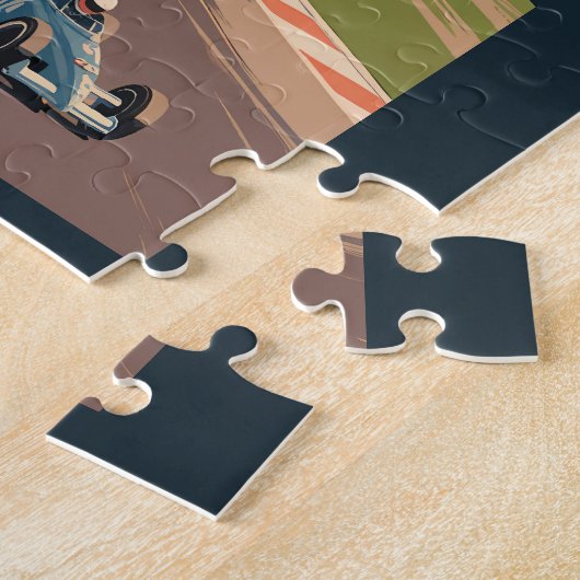 Indianapolis Illustration Travel Art Vintage Puzzle (Seite)