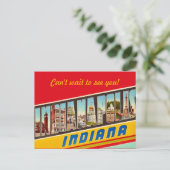 Indianapolis IN Nachrichten Postkarte (Stehend Vorderseite)