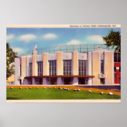 Indianapolis Indiana Altes Siegfeld Poster (Vorne)