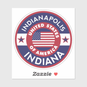 INDIANAPOLIS, Indiana Aufkleber