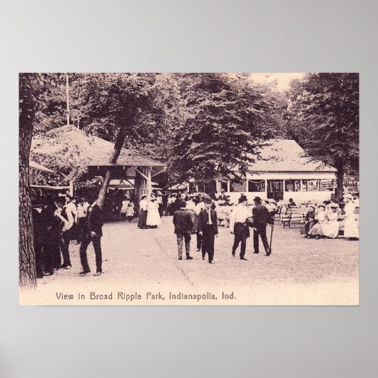 Indianapolis, Indiana Broad Ripple Poster (Vorne)